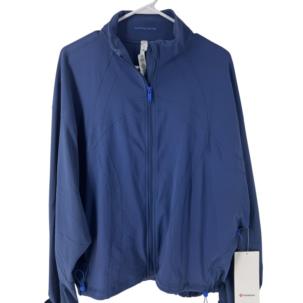 Lululemon Define Relaxed-Fit Jacket Luon Pitch Blue LW3HD3S Size 10 NEW - Picture 4 of 12